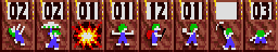 Skills: Oh no! More Lemmings, Amiga, Havoc, 18 - Lemmings in a situation